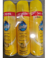 Pledge Lemon Enhancing Polish Furniture Spray LARGE 14.2 OZ CANS Pack Of 3 - $32.71