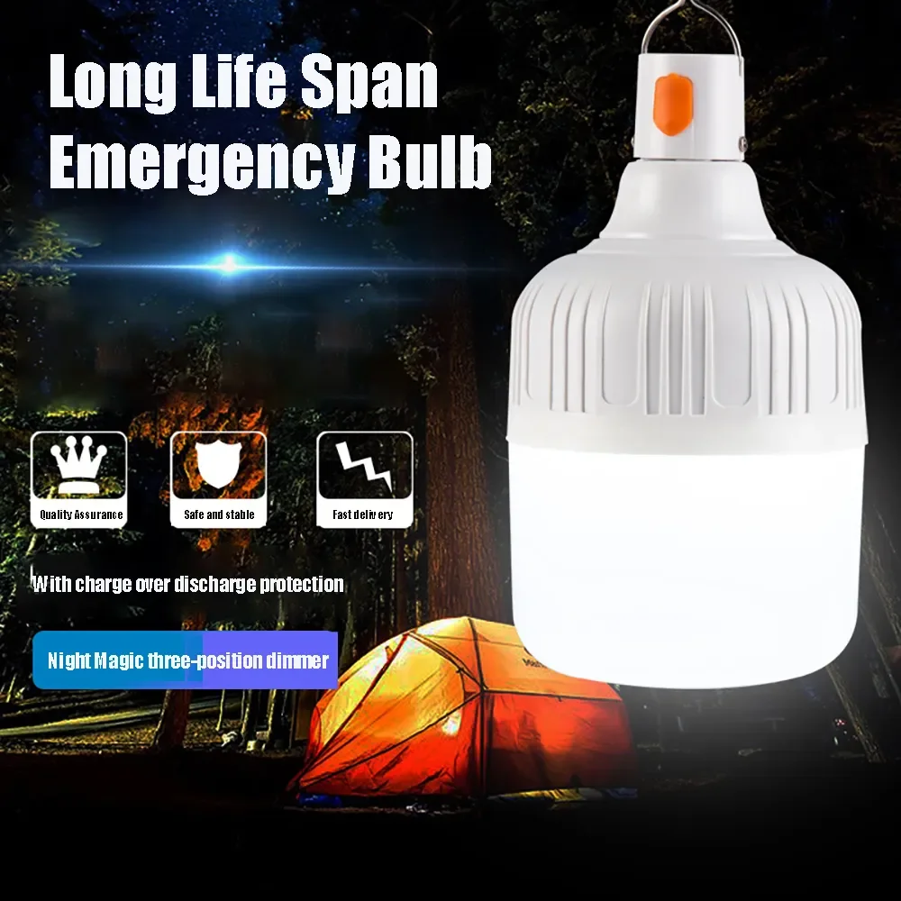 USB Rechargeable Light Camping Supplies Portable Emergency Lights Tent Lighting - £9.49 GBP+