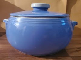 Hall&#39;s Blue Casserole Dish Rose Parade Superior Quality Kitchenware #125... - $28.70