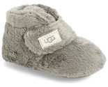 UGG Baby Booties Bixbee Size US 0/1 Mos Charcoal Grey Faux Fur - $48.51