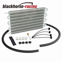 Aluminum 15-1/2&quot; Transmission Oil Cooler &amp; Radiator Mounting KIt Universal - £27.49 GBP