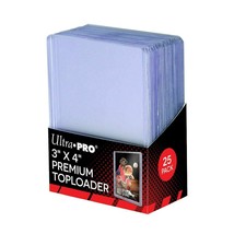 3X4 Ultra Pro Premium Toploaders - 5 Packs Of 25 - £33.80 GBP