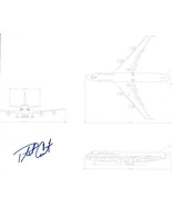 Phil Condit Boeing Ceo lead Engineer autographed 747 blueprint 8x10 phot... - £50.59 GBP