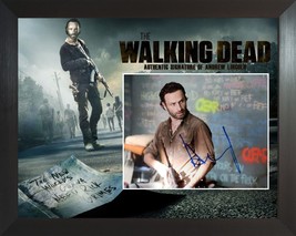 Andrew Lincoln The Walking Dead Actor Custom Framed Signed Autograph Photo COA - £162.57 GBP