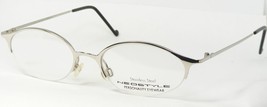 Vintage Neostyle College 183 829 Shiny Silver Eyeglasses 48-18-135mm Germany - $74.23