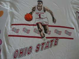 Vintage 80's Ohio State Buckeyes Basketball Ncaa Rare T Shirt Adult Size M - £19.85 GBP