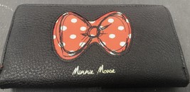 MINNIE MOUSE LONG WALLET CREDIT CARD DOUBLE CHANGE PURSE Disney Parks Or... - $442.14 MXN