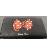 MINNIE MOUSE LONG WALLET CREDIT CARD DOUBLE CHANGE PURSE Disney Parks Or... - $442.14 MXN
