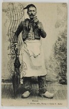 Bressan Ravier edit Bourg Cliche F Ballet Man in Costume 1908 to MI Post... - $9.95