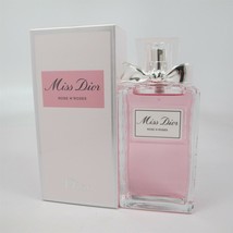 Miss Dior Rose N&#39; Roses By Dior 100 ml/ 3.4 Oz Eau De Toilette Spray Nib - £82.57 GBP