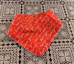 Red Valentines Day Snap On Reversible Dog Bandana Medium Love You Brand New - £8.78 GBP