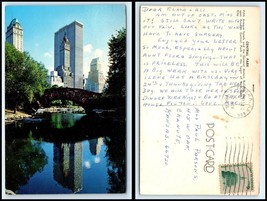NEW YORK Postcard - NYC, Central Park, GM Building, Fifth Ave Hotels Q30 - £2.31 GBP