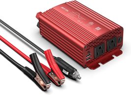 BESTEK 300Watt Pure Sine Wave Power Inverter - DC 12V to AC 110V Car Plug - $46.99