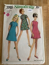 Vintage 1960s DRESS Sewing Pattern Bust 29, Young Teen, Size 7/8, #7703 - $55.71 MXN