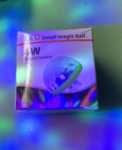 LED Small Magic Ball 4W (Sound Control) (New In Box) (For Cell Phone) - £7.06 GBP
