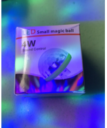 LED Small Magic Ball 4W (Sound Control) (New In Box) (For Cell Phone) - $11.92 CAD