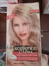 L&#39;OREAL PARIS Excellence Hair Creme 8 1/2A Champagne Blonde Color orig formula - £9.46 GBP