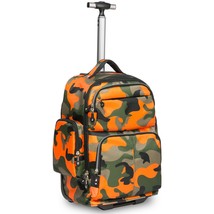 20 Inches Big Storage Multifunction Travel Wheeled Rolling Backpack Lugg... - $66.99