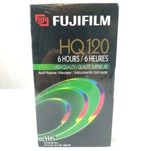 Fuji Fujifilm Vhs Blank Vcr Tape Hq 120 High Quality Multi-Purpose 6 Hours New - £7.62 GBP