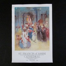 Vladan Stiha Poster St Francis Of Assisi Santa Fe Church Century Of Faith 1986 - £74.09 GBP