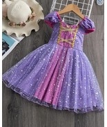 NEW Princess Rapunzel Tangled Dress Girls Halloween Costume - £12.86 GBP