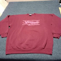 VINTAGE Voyager School Sweater Maroon 2XL XXL Santee Heavyweight USA Made - $17.05