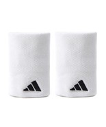 adidas Tennis Wristbands Sports Badminton Squash Sweatband White 2 PC NW... - $29.60