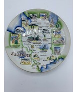 Classic Historic Illinois Souvenir ceramic plate, Vintage - €10,84 EUR
