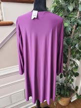 Cato Women&#39;s Purple Polyester Long Sleeve V Neck Casual Top Blouse Size 18/20W - £22.35 GBP