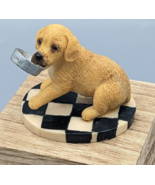 Vintage Brown Labrador Puppy Dog  &quot;Dinner Please&quot; Collectible World Studio - £9.29 GBP