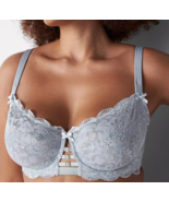 Lane Bryant CACIQUE Curvy Balconette Bra Metallic Lace Gray 38C 40B 36D ... - $87.34 CAD