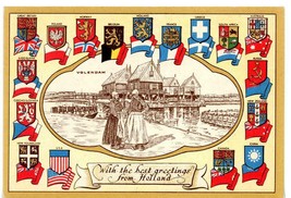Postcard Greetings from Holland Volendam NV Erven Lucas Bols Distillers ... - £3.99 GBP