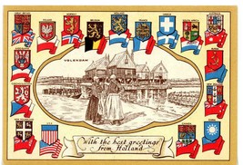 Postcard Greetings from Holland Volendam NV Erven Lucas Bols Distillers ... - £3.95 GBP