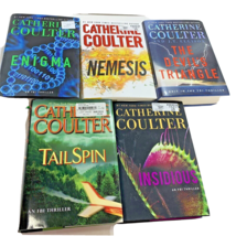 5 Catherine Coulter HC Books Nemesis Enigma Tail Spin Insidious Devils Triangle - £7.93 GBP