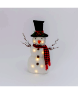 Fur Snowman with Led - Battery Operated - $699.60 MXN