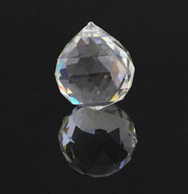 10Pcs 15mm Chandelier Clear Class Crystal Faceted Ball Lamp Prism Drop Pendant - £8.90 GBP