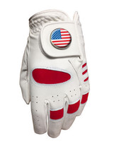 NEW JUNIOR ALL WEATHER GOLF GLOVE. USA BALL MARKER. ALL SIZES AVAILABLE - £7.67 GBP