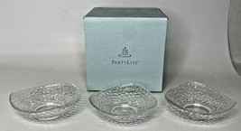 PartyLite Clarity Tealight/Mini Ball Trio Candle Holders Retired NIB P11C/P9207 - £11.87 GBP