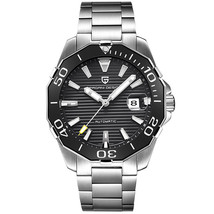 Mechanical Watch Men&#39;s Steel B Multifunctional Fashion Waterproof Trendy Men&#39;s W - £200.40 GBP