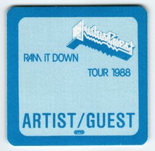 Judas Priest Backstage Pass 1988 Heavy Metal Rock Music Vintage Ram It Down - £12.84 GBP