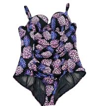 Torrid Womens Pineapple Lilac Purple Print One-Piece Swimsuit 3S - €23,03 EUR