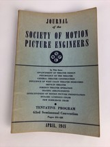 SMPE Journal Of The Society Of Motion Picture Engineers April 1948 VOL 5... - £10.29 GBP