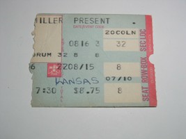 Kansas Thin Lizzy Concert Ticket Stub Vintage 1978 Anaheim Convention Center - £31.45 GBP