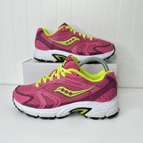 Primary image for Saucony Oasis Womens Shoes Sneakers Size 7 Pink Yellow 15096-20 Running Athletic