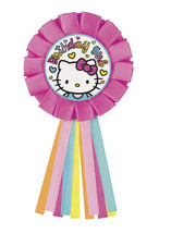 Hello Kitty Award Ribbon Badge Birthday Girl - £3.78 GBP
