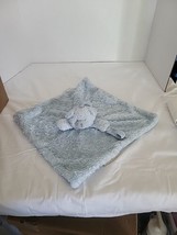 Blankets and Beyond Nunu Security Blanket Teddy Bear Lovey Blue Rosette Swirl  - £7.72 GBP