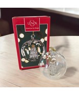 Lenox Crystal Wonder Christmas Tree Ornament GLASS Ball 4.5&quot;  With Box #... - $240.54 MXN