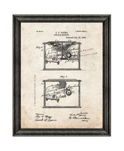 Coin Slot Machine Patent Print Old Look with Black Wood Frame - £19.60 GBP+