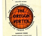 The Oregon Vortex Brochure The House of Mystery Sardine Creek 1949 - $29.67