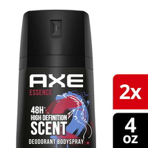 Axe Essence Body Spray Deodorant for Men, 4 Oz, 2 Pack(D0102HR2ZF8.) - £28.18 GBP